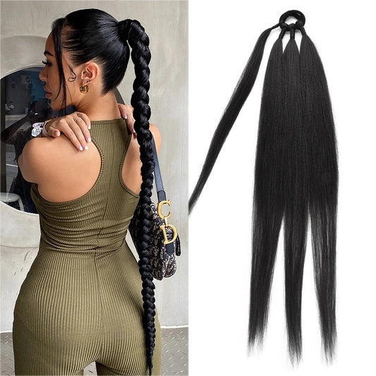 Long Synthetic Ponytail Hair Extensions