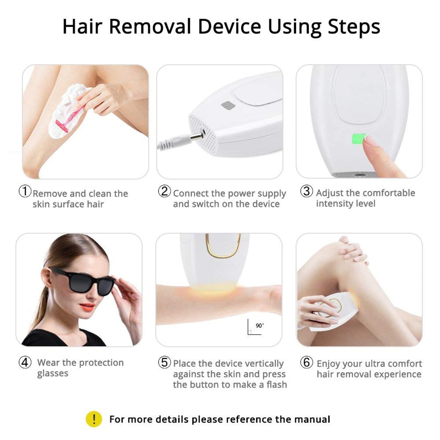 Permanent Laser Hair Removal IPL Epilator