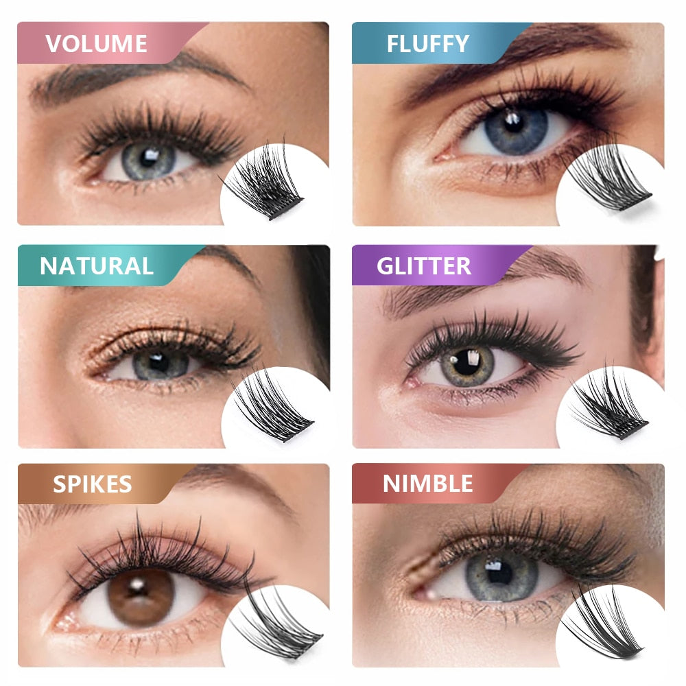 Individual Cluster Faux Mink Lashes